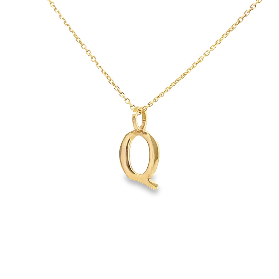 DIJE LETRA Q DE ORO AMARILLO DE 14K - C'SANTOS