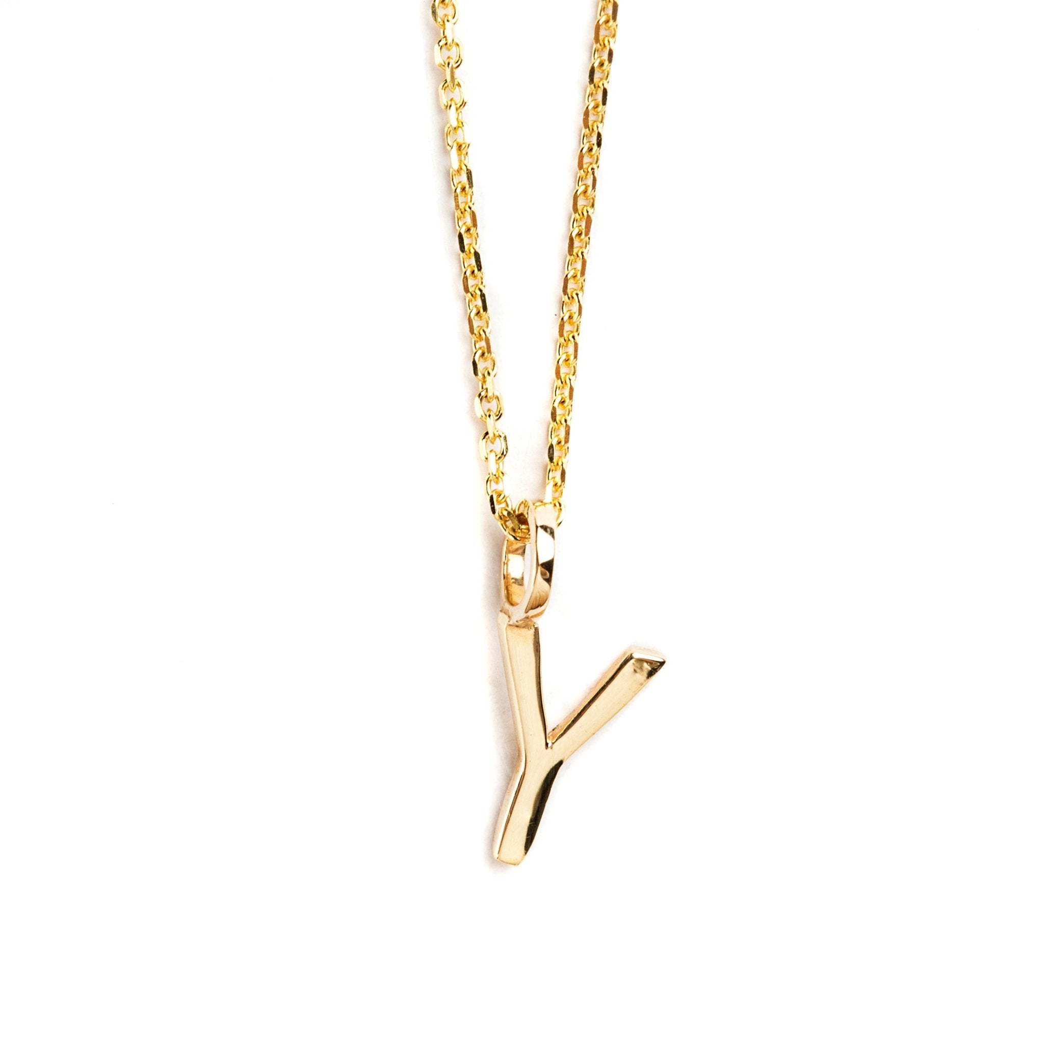 DIJE LETRA Y DE ORO AMARILLO DE 14K - C'SANTOS