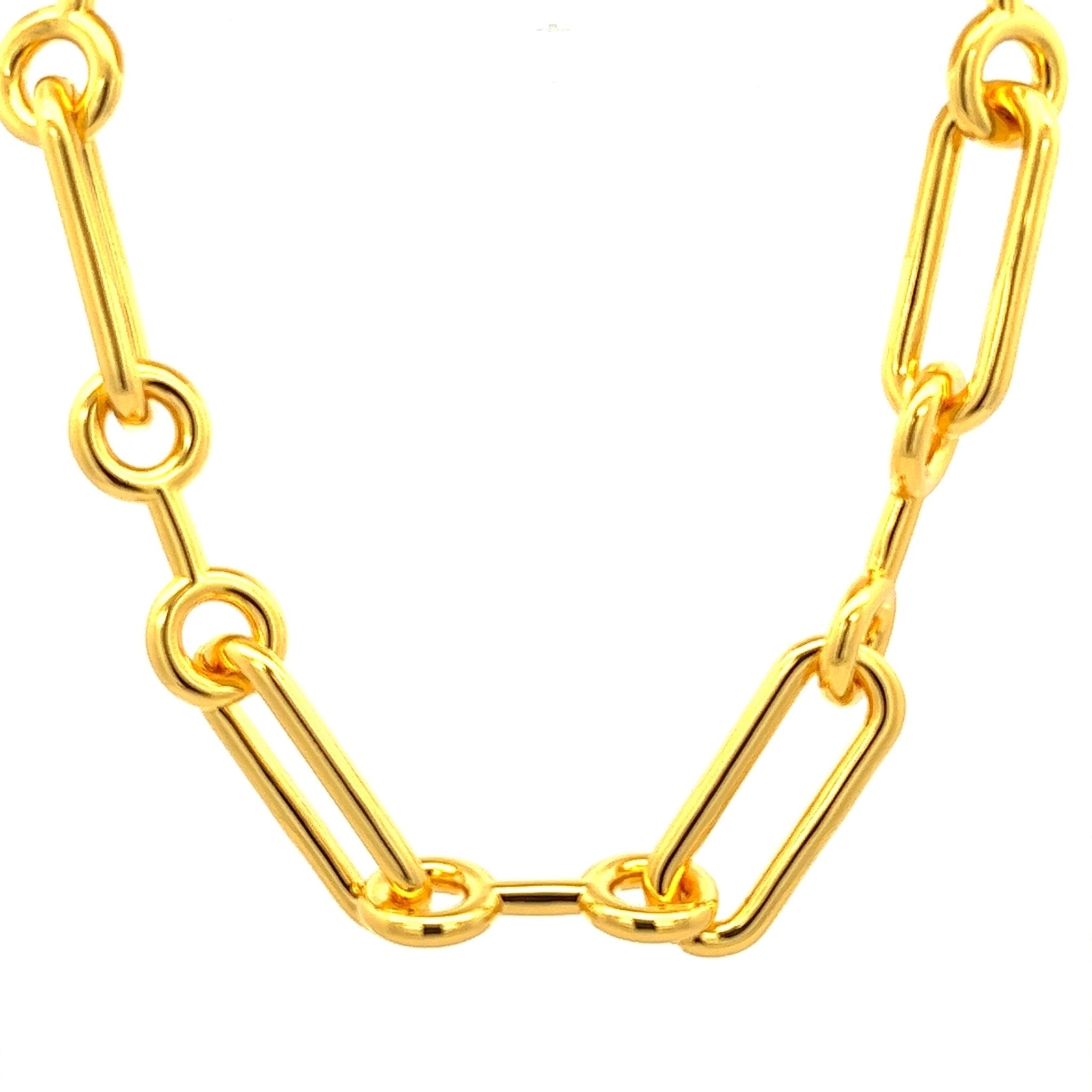 NECKLACE THICK OVAL LINK - C'SANTOS