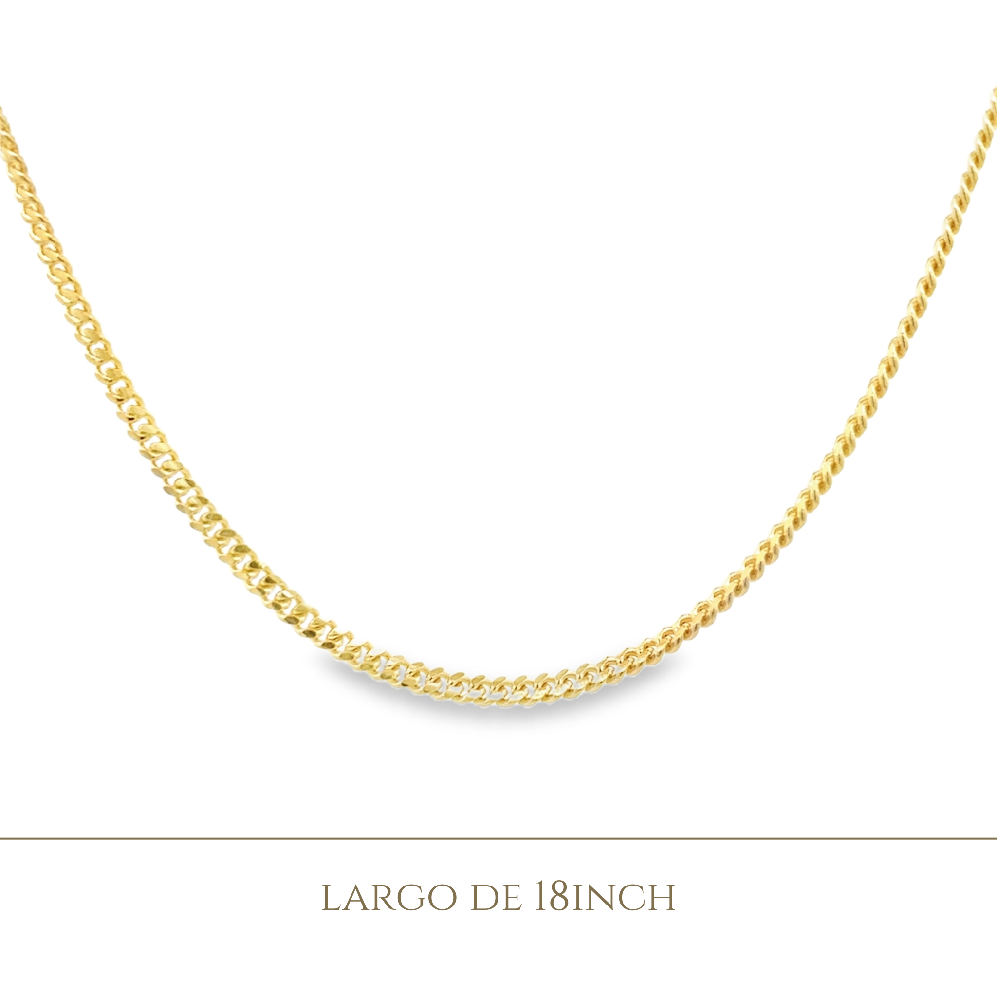 14KY CURBAN SMALL 18 INCH CHAIN