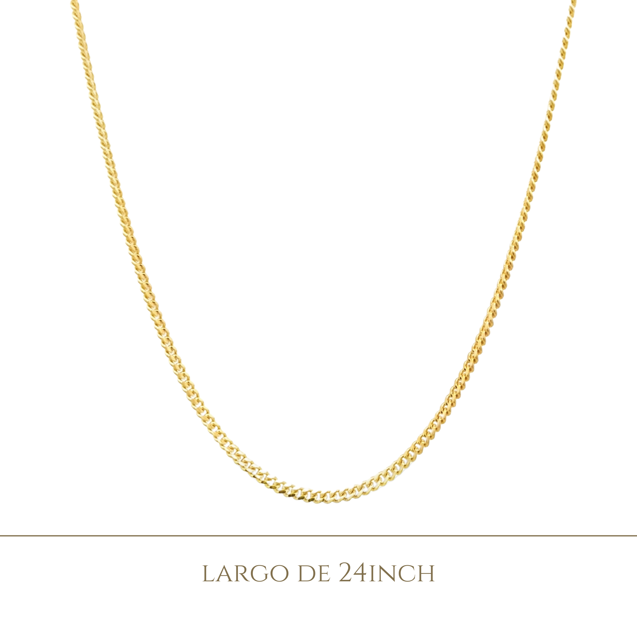 14KY CURBAN SMALL 24 INCH CHAIN