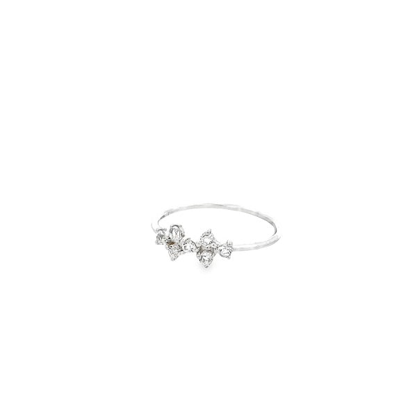 ROCK CRYSTAL RING SET IN 925 SILVER PLATED