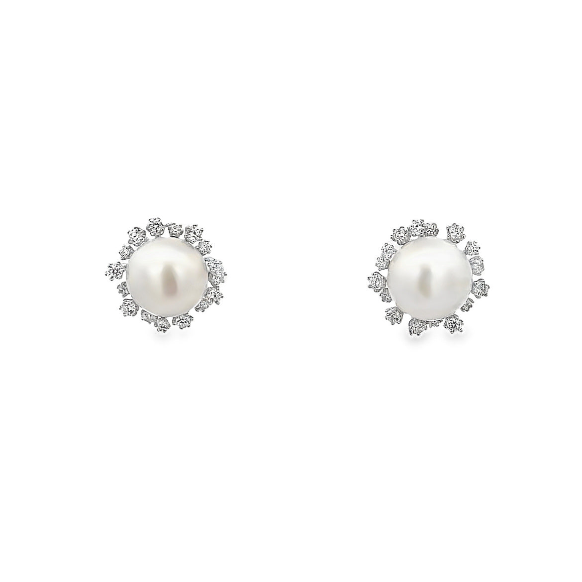 925SL PEARL SUN EARRINGS