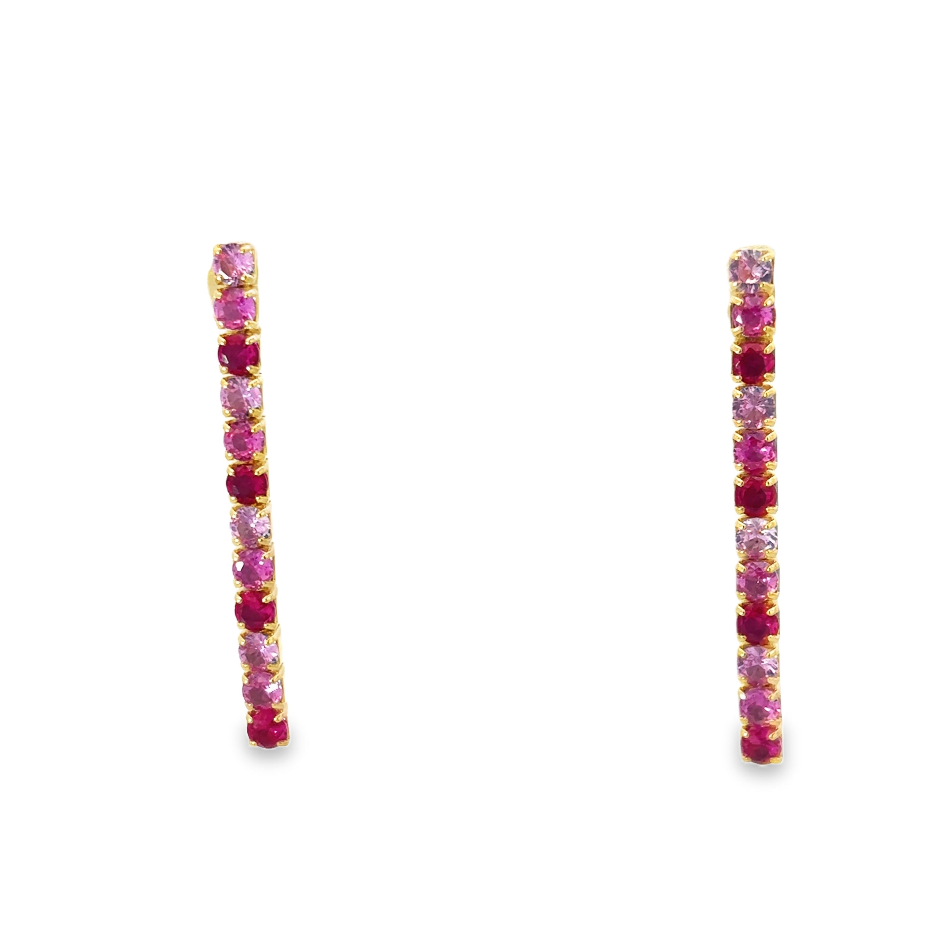 LONG BAR EARRINGS IN 925 GOLD PLATED