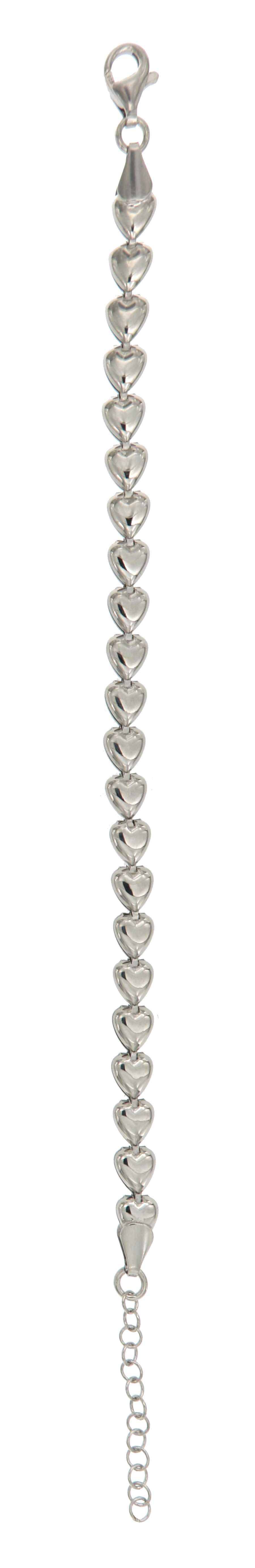 925SL TENNIS HEART SMOOTH BRACELET