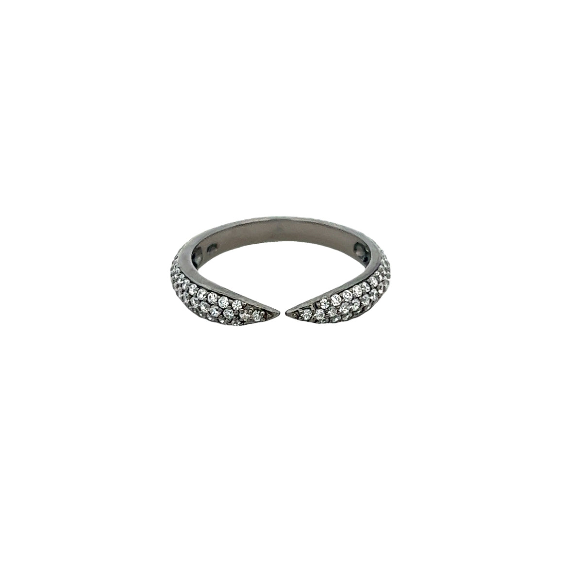 RING SILVER CENTER WHITE CZ BP