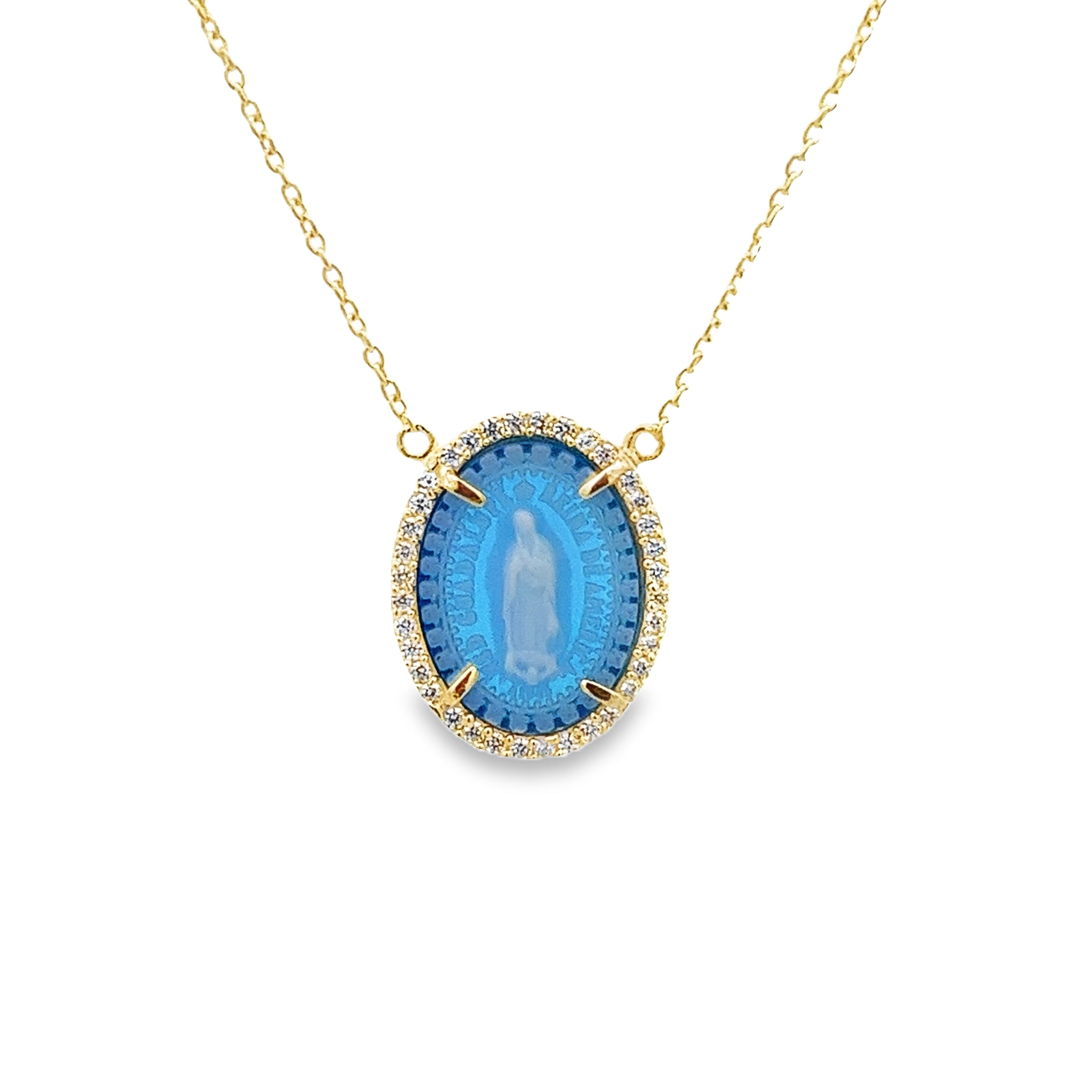 ROSARIO PLATA CON CHAPA DE ORO 45CM MEDALLA GUADALUPE EMPERATIZ CAMAFEO EN AGATA