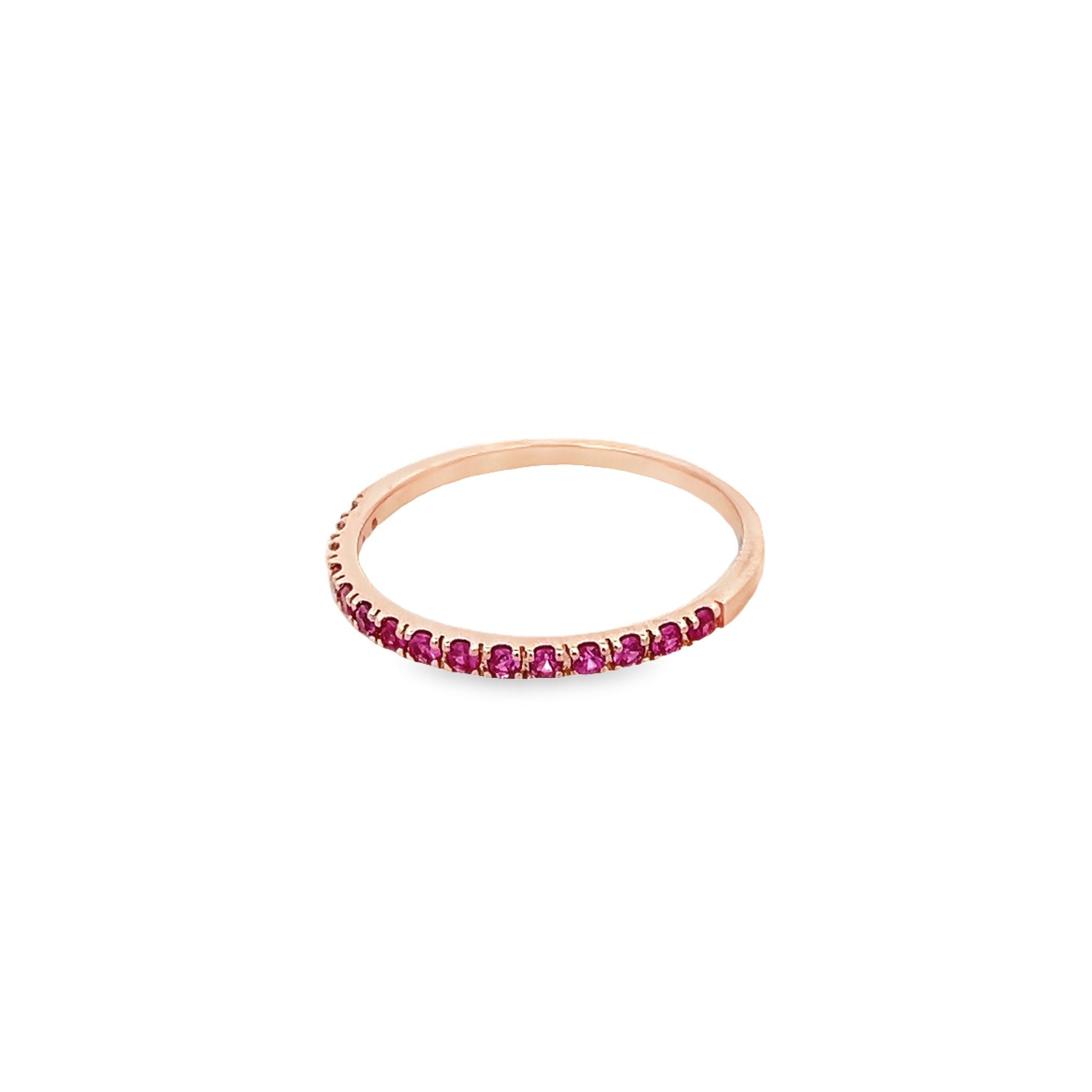 18KR SEMI INFINITY RING PS0.25 CT T6.5