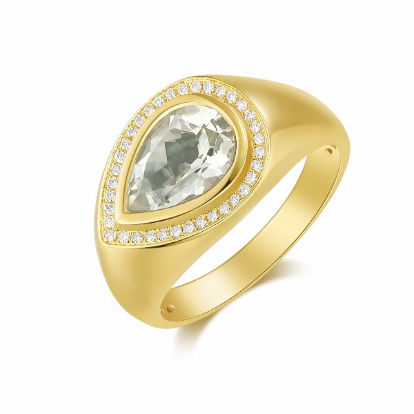 D0.11CT 14KY CHUNKY DROP RING TW2.30CTT7