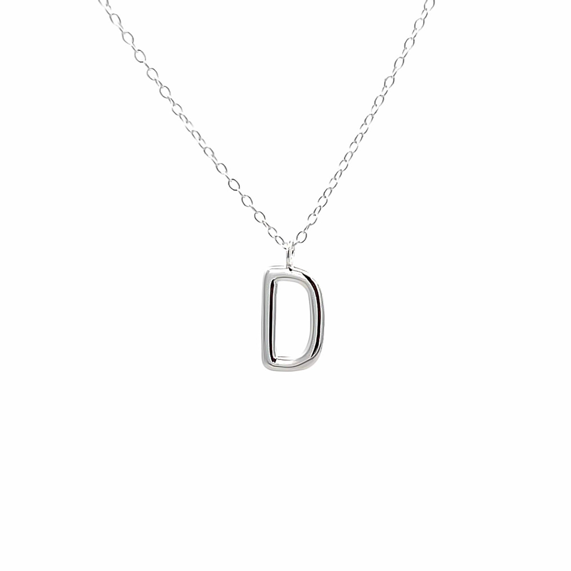 925SL LETTER D NECKLACE