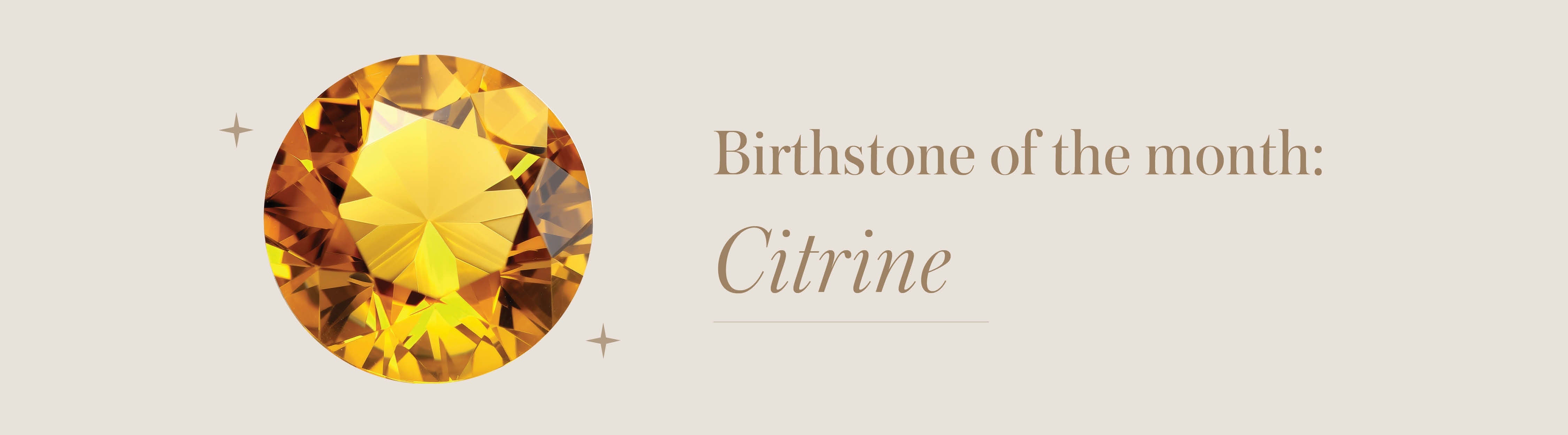 Birthstone of the month: Citrine