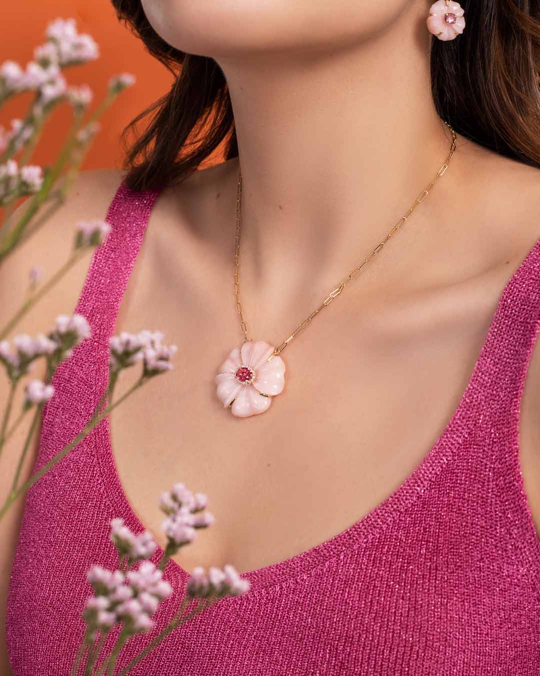 PINK IVY NECKLACE