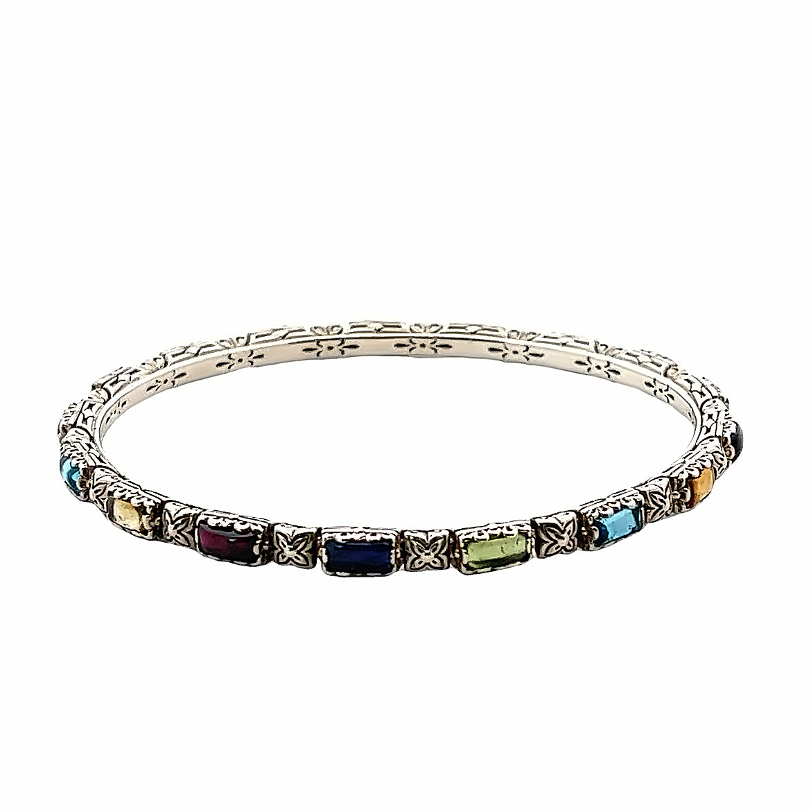 MULTICOLOR BANGLE WITH CRYSTALS