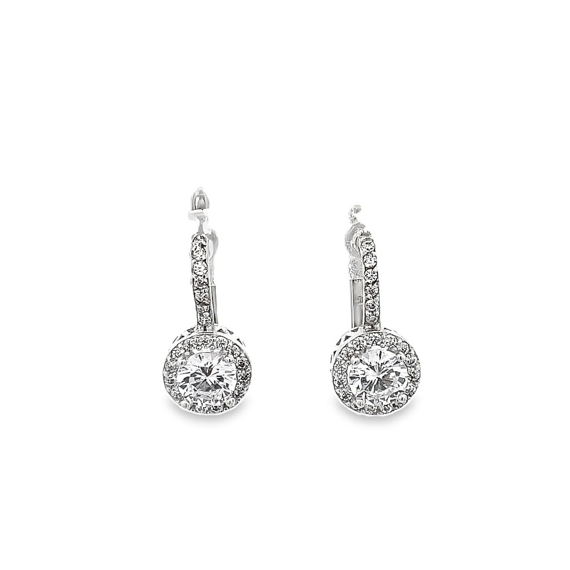 925 SILVER PLATED LEVERBACK EARRINGS