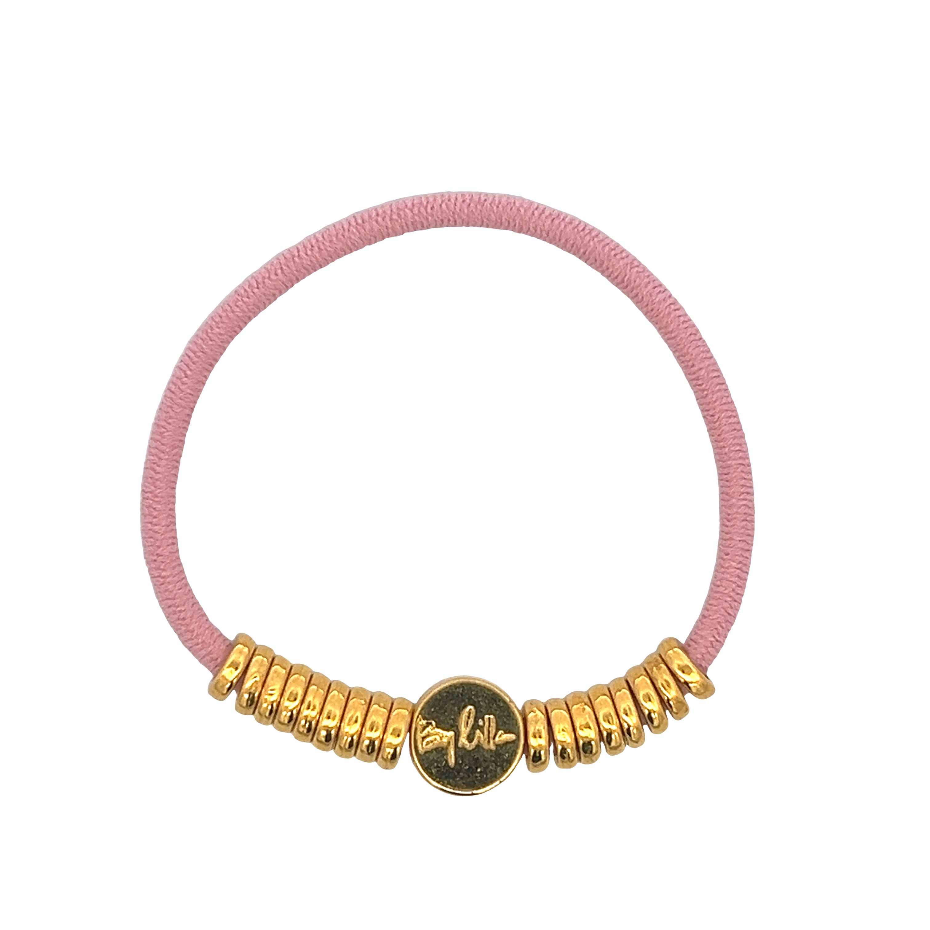 HAIR BRACELET AND HAIR TAIL WITH GOLDEN RINGS