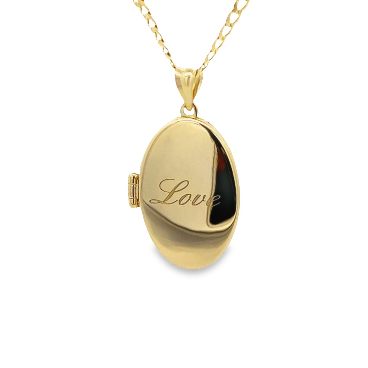 14K OVAL LOVE RELIQUARY