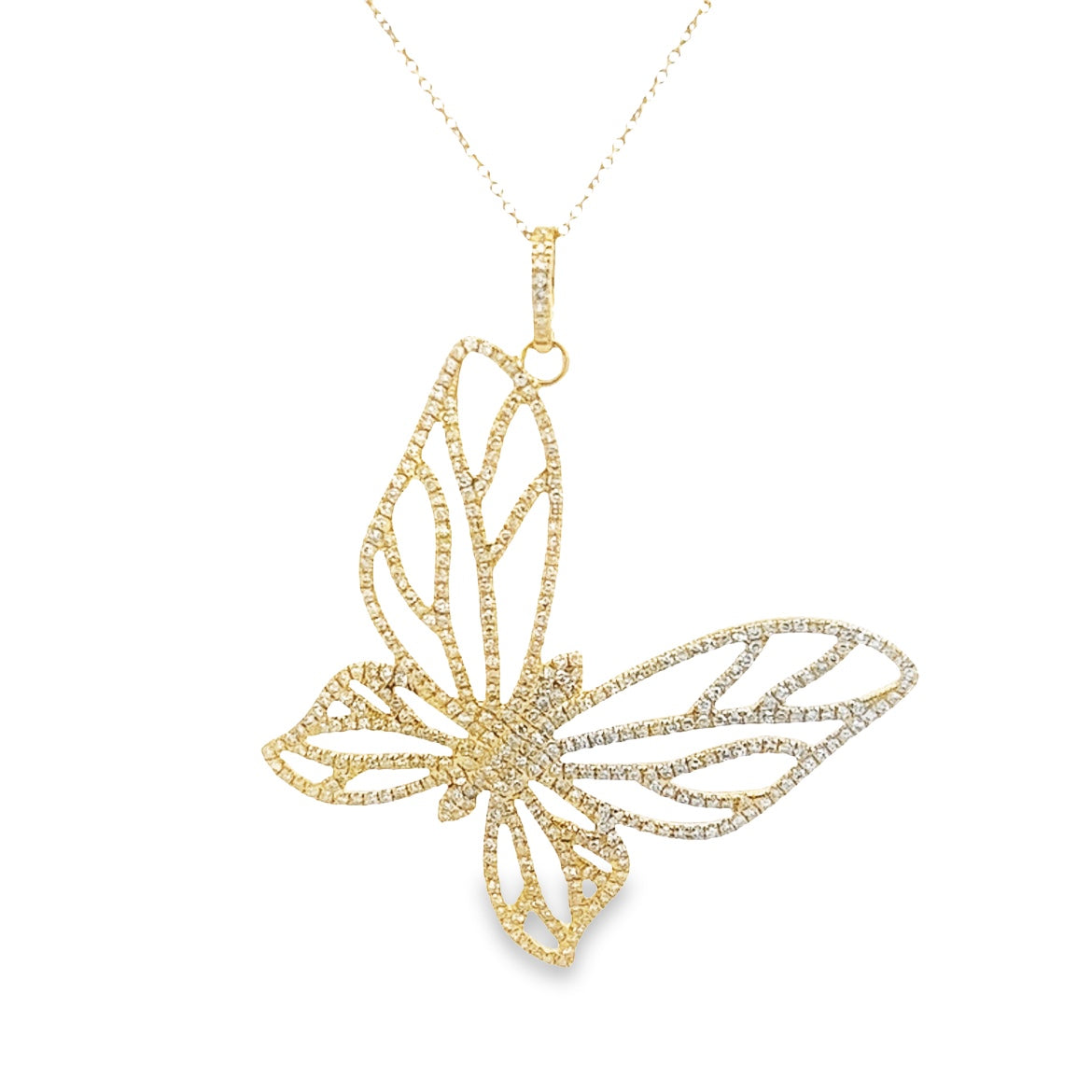 14K GOLD BUTTERFLY CHARM