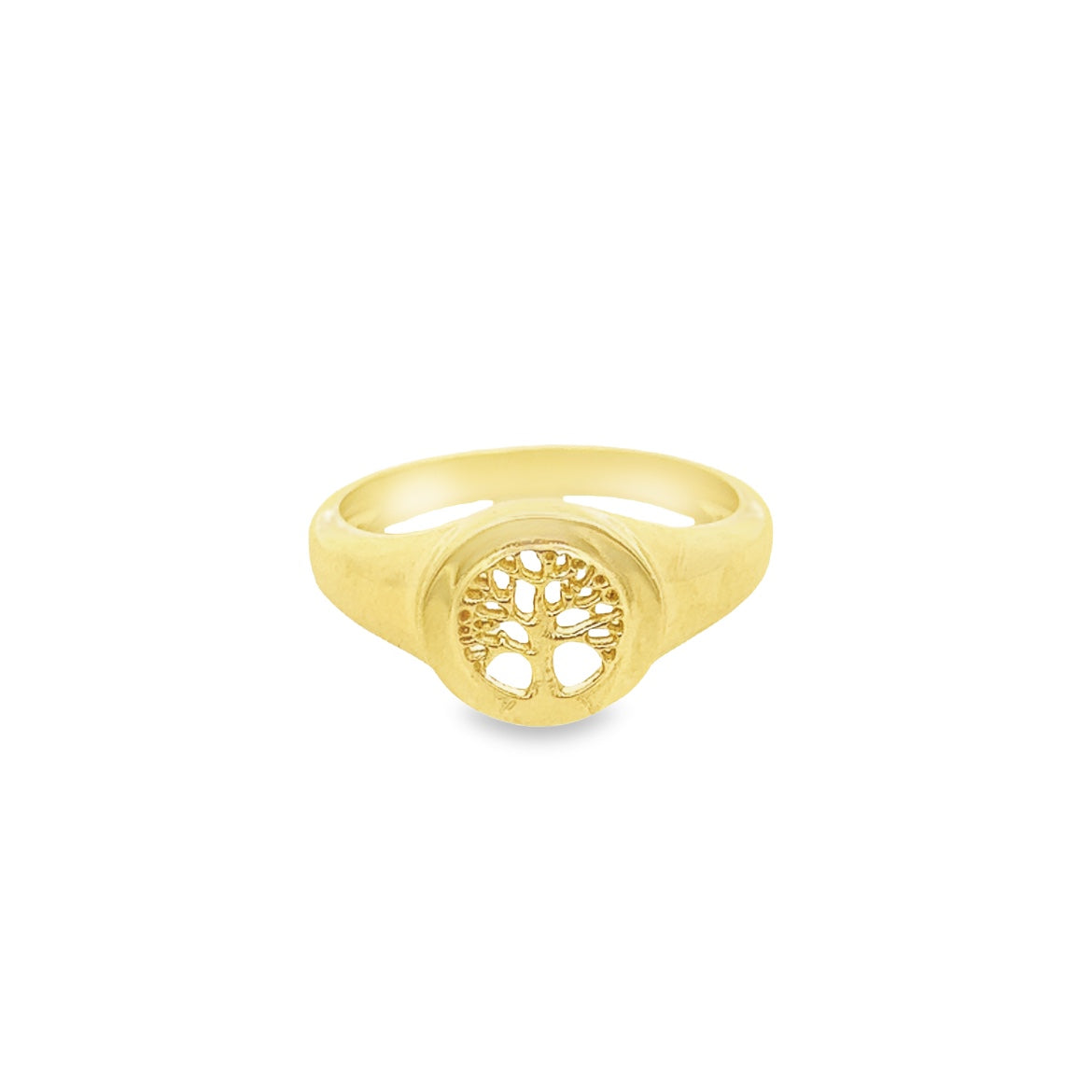 14K GOLD RING WITH LITTLE TREE OF LIFE