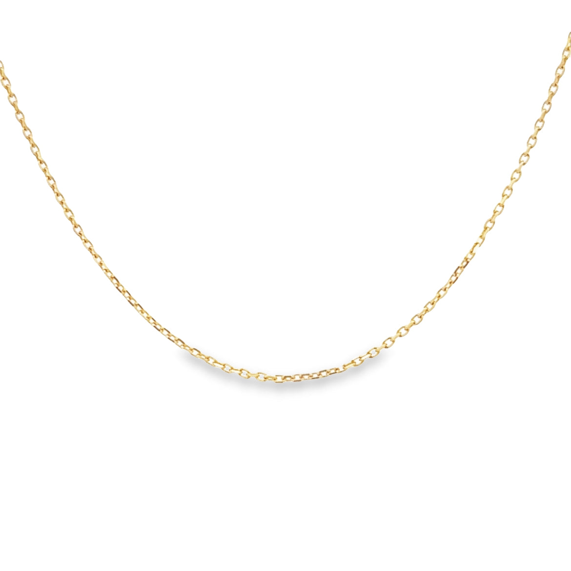 SIMPLE CHAIN SET IN 14K YELLOW GOLD