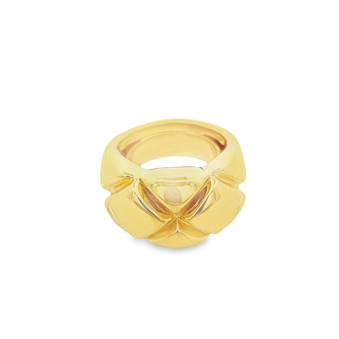 14K GOLD TEXTURED CHUNKY RING