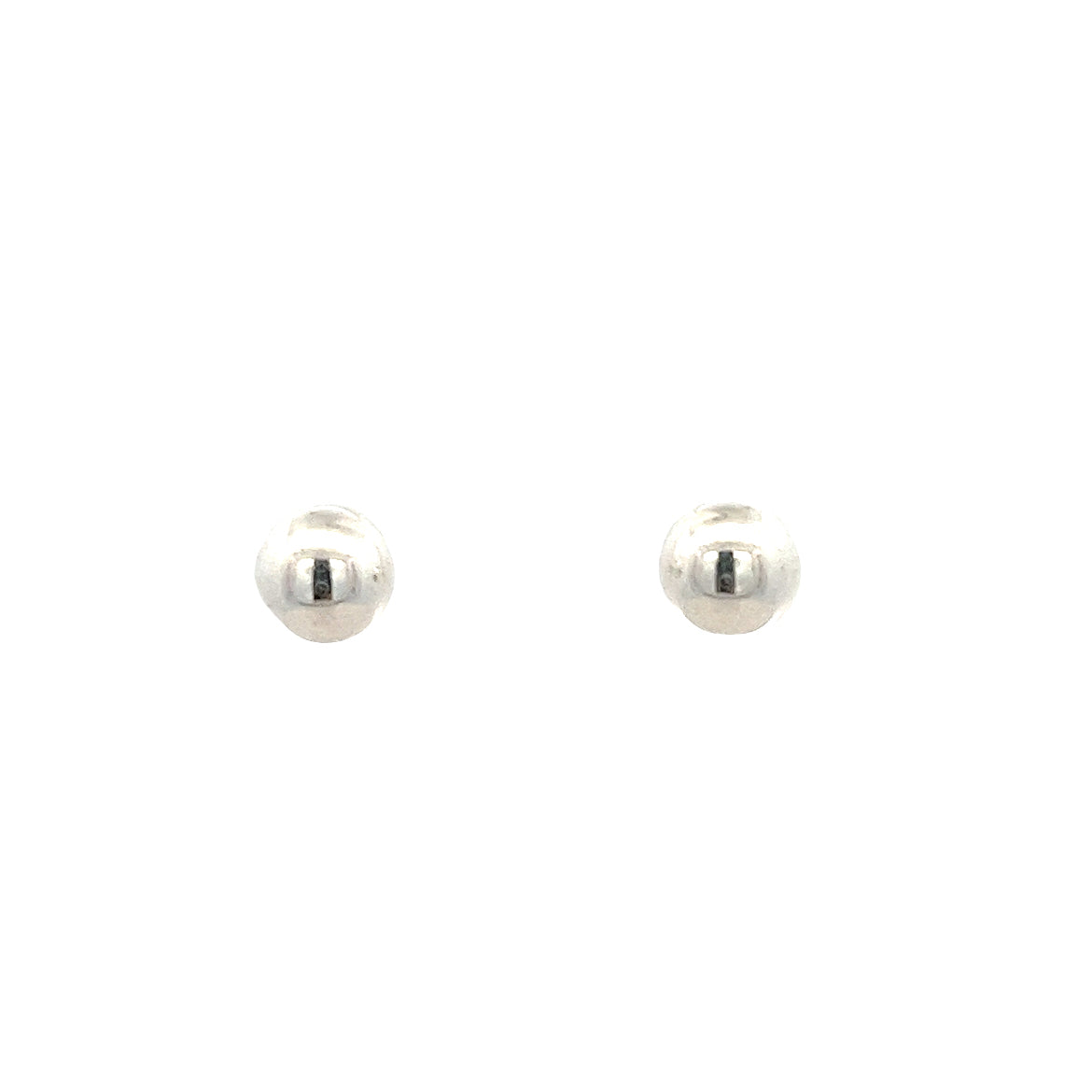 925 SILVER PLATED BALL STUD EARRINGS