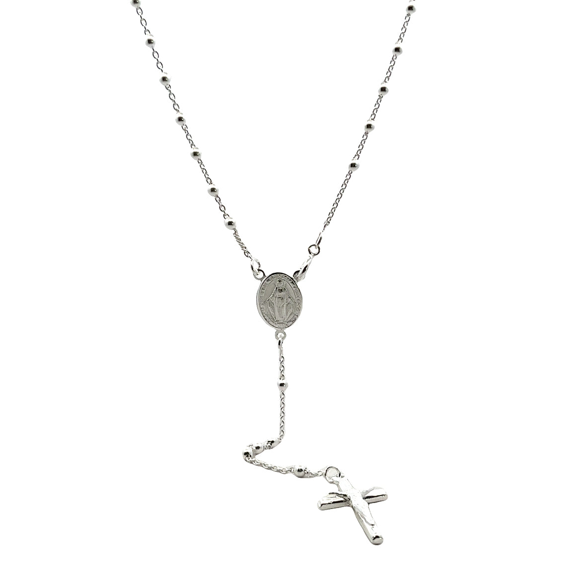925 SILVER PLATED ROSERY NECKLACE