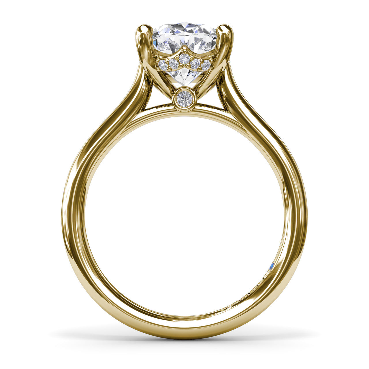 14K YELLOW GOLD SOLITAIRE SETTING RING