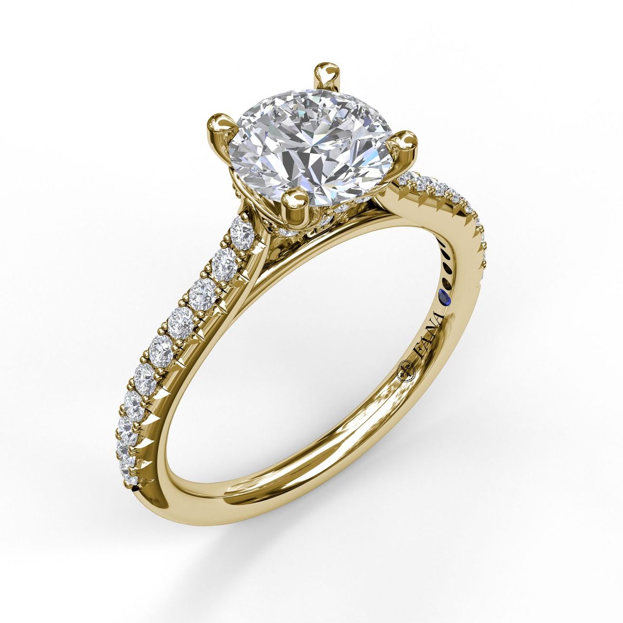 14K GOLD MICROPRONG SETTING RING