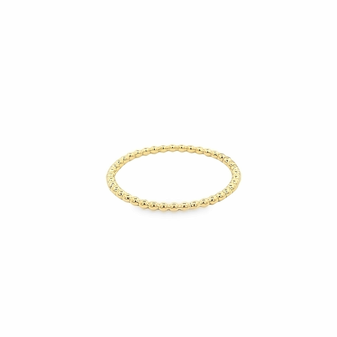 BEADS RING SET IN 14K YELLOW GOLD