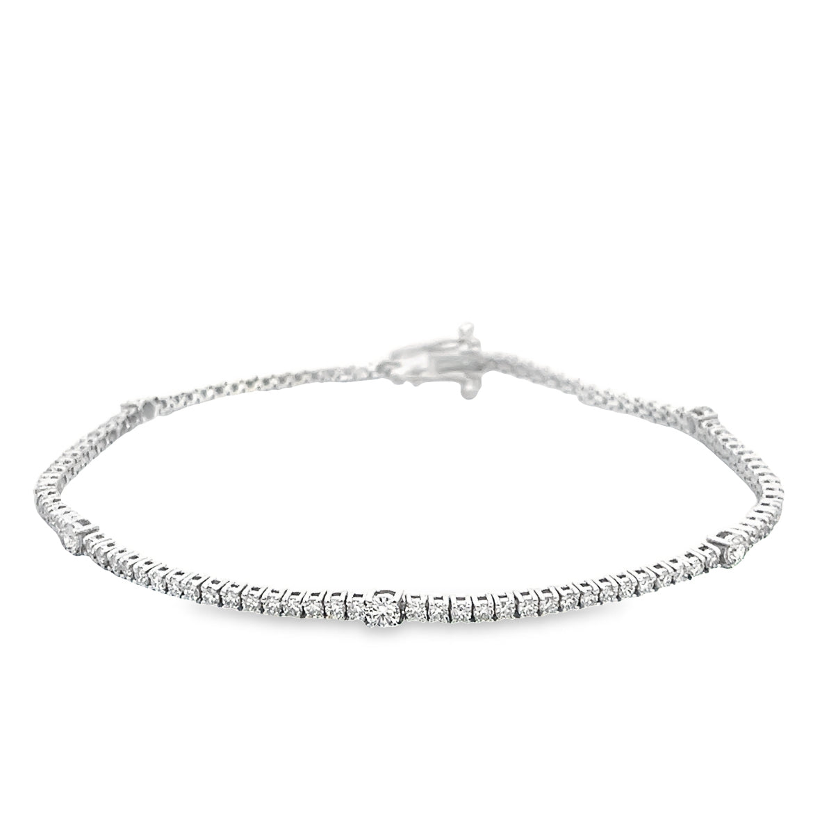 DIAMOND TENNIS BRACELET 14K WHITE GOLD