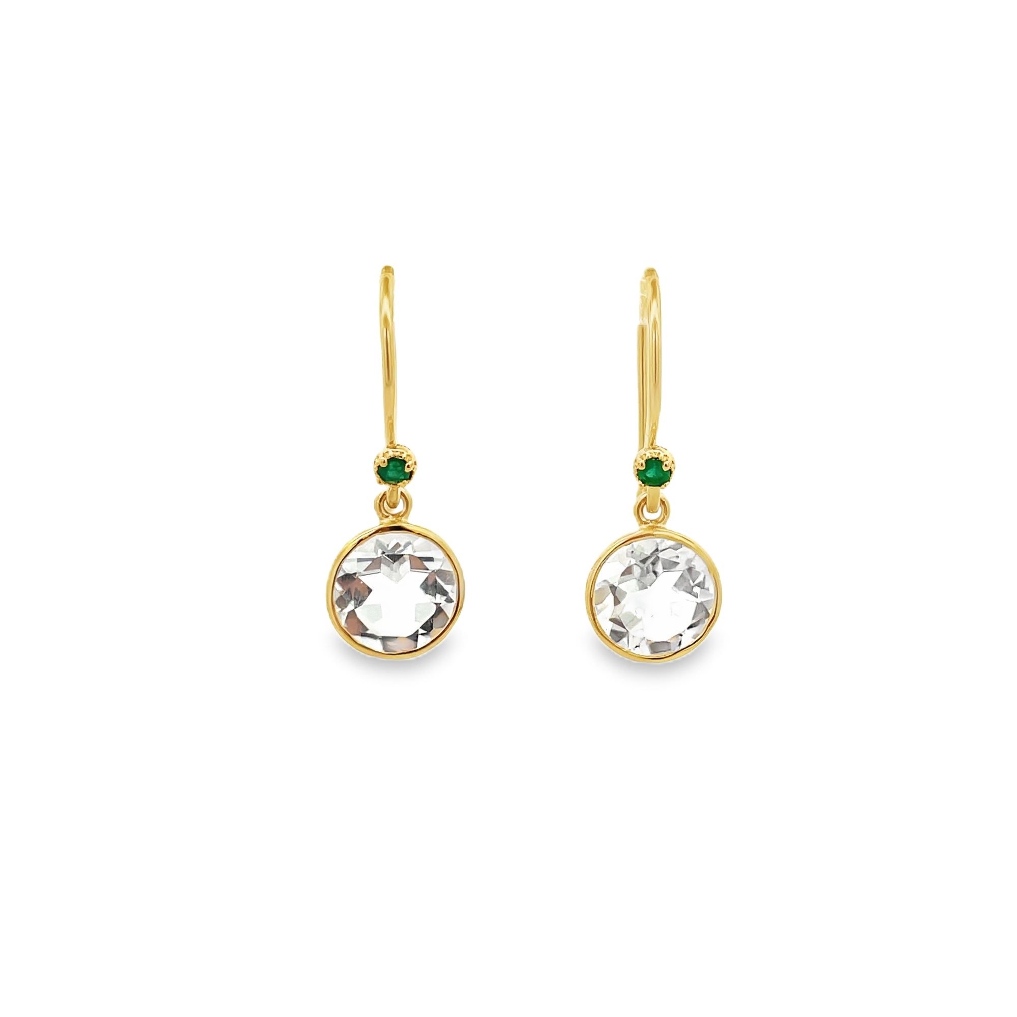 CRYSTAL BEZEL WITH ONYX DROP EARRINGS SET IN 925 GOLD PLATED