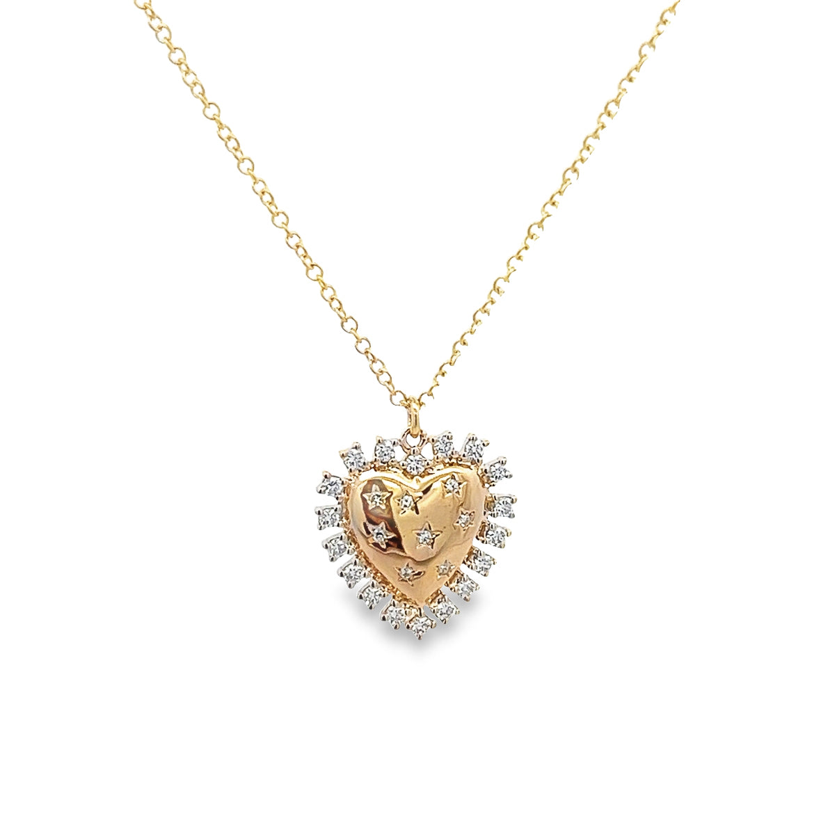 14K GOLD HEART NECKLACE