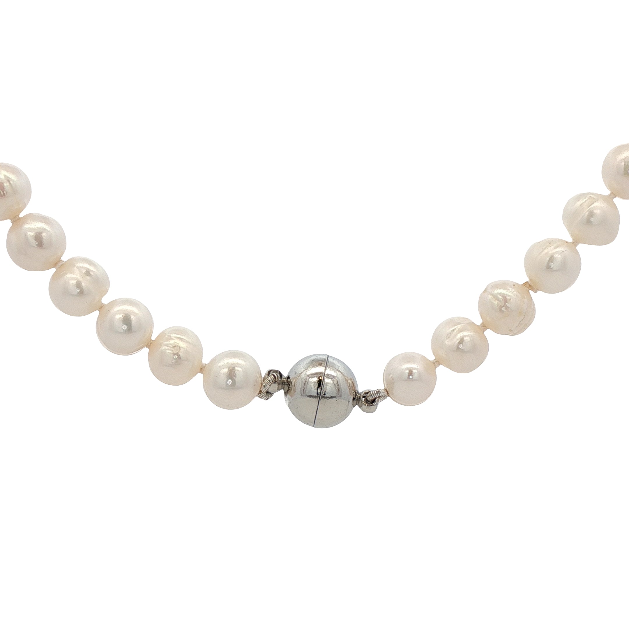 WHITE PEARL 8MM 22INCH NECKLACE