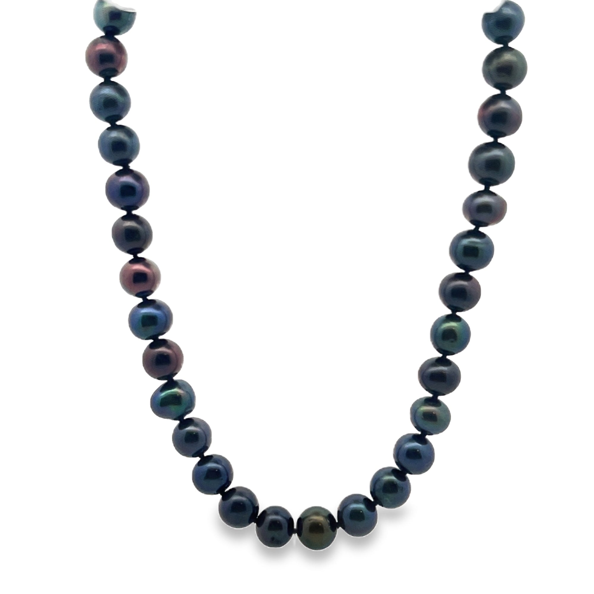 BLACK PEARL SILVER STERLING NECKLACE