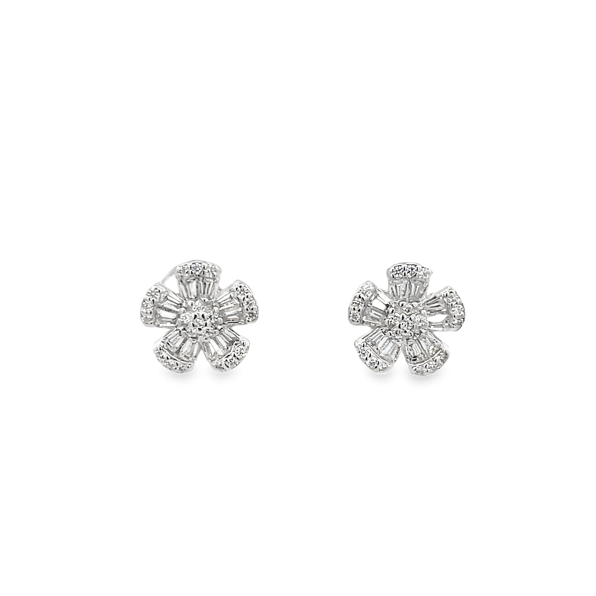 PENDIENTES MARGARITA EN PLATA 925