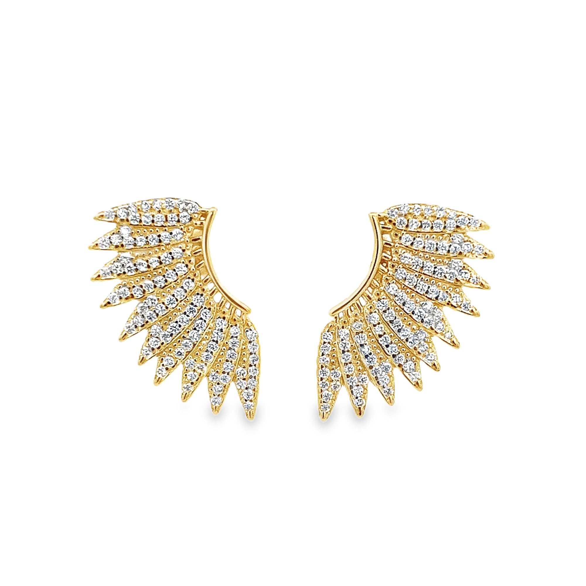 WINGS EARRINGS IN 925 GOLD PLATED