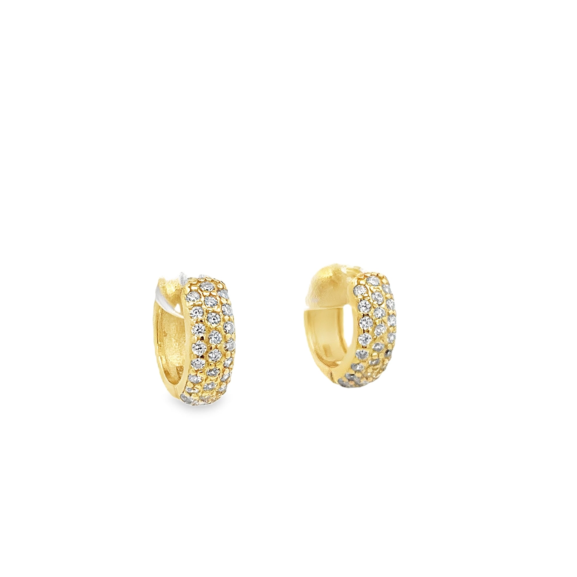 HOOP EARRINGS IN 925 GOLD PLATED