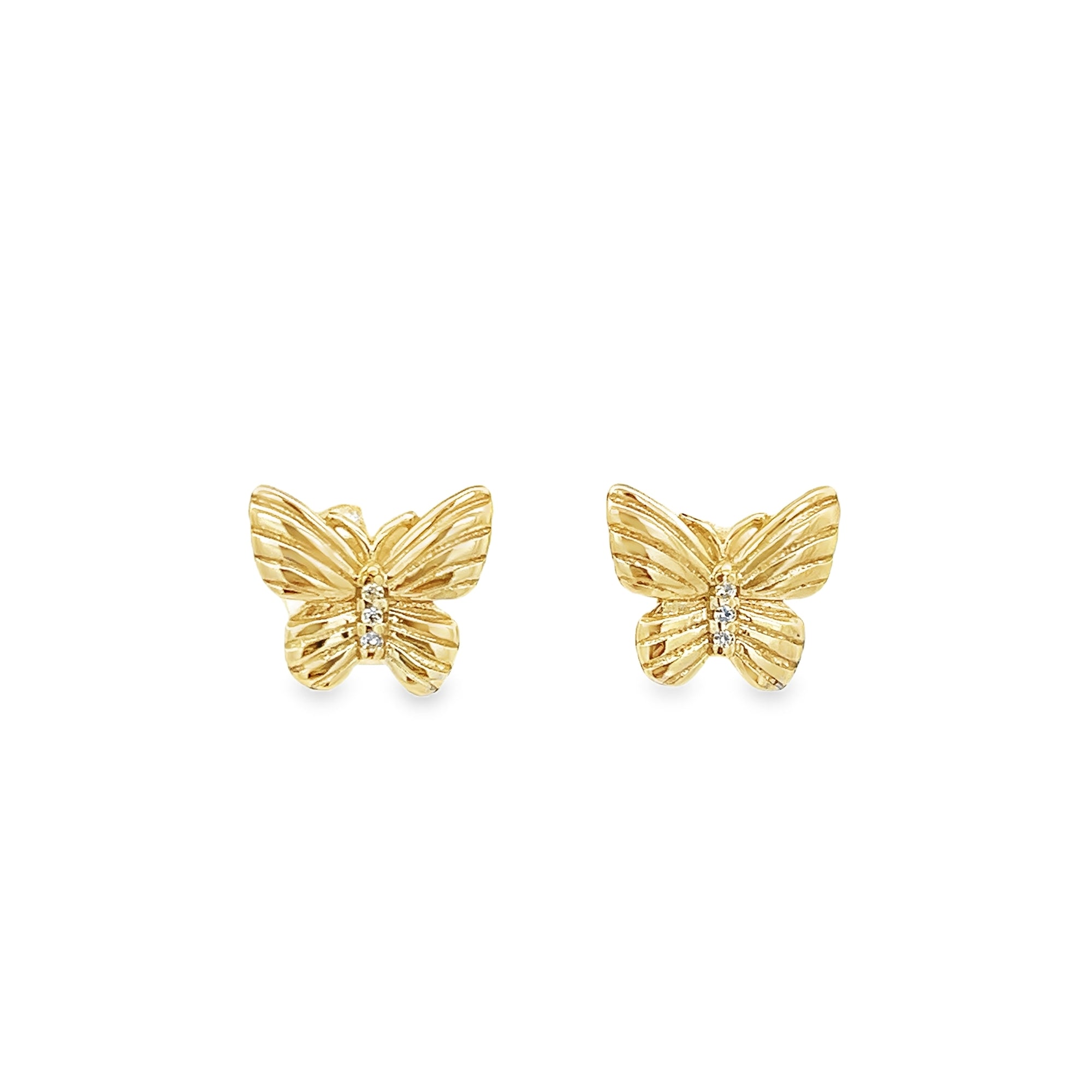 PENDIENTES MINI MARIPOSA BAÑADOS EN ORO 925