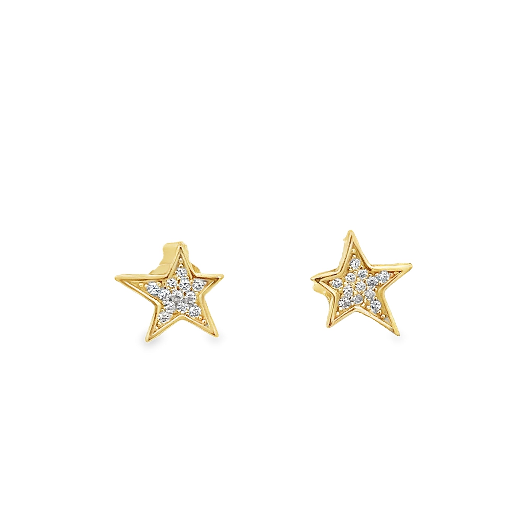 EARRINGS WITH CRYSTALS SET IN 925 GOLD PLATED