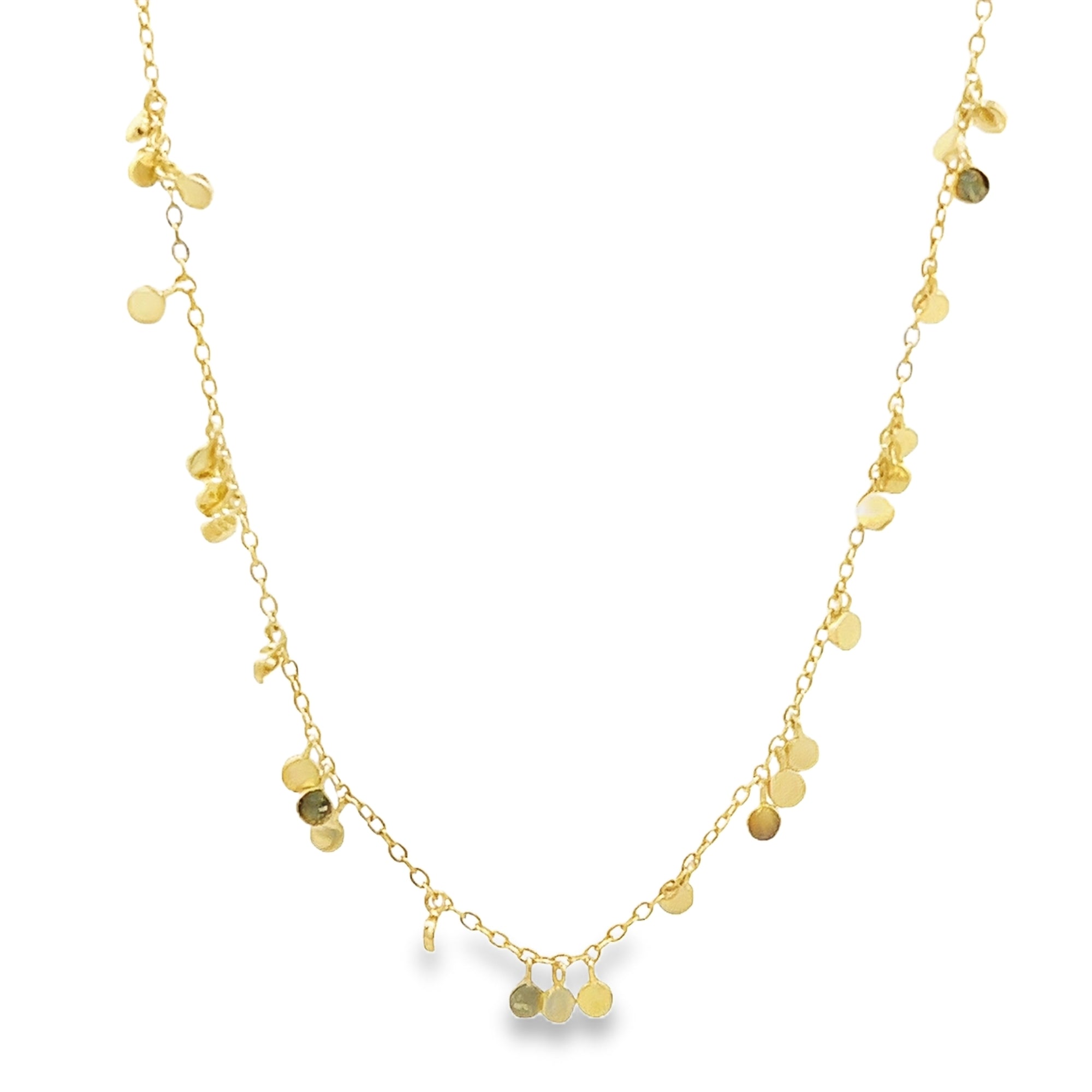 MULTI DOTS NECKLACE IN 925 GOLD PLATED