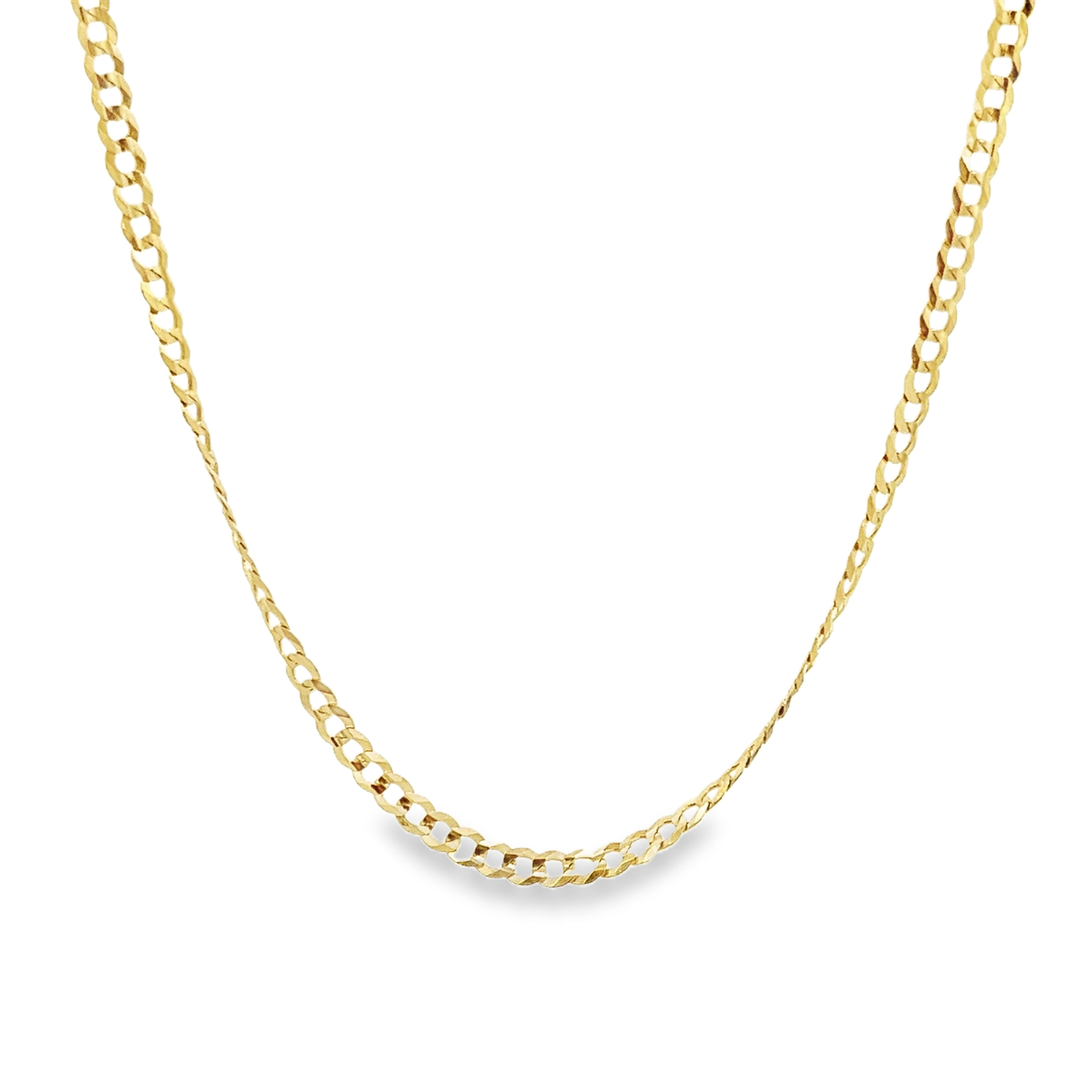 SMALL CURB CHAIN IN 14K YELLOW GOLD