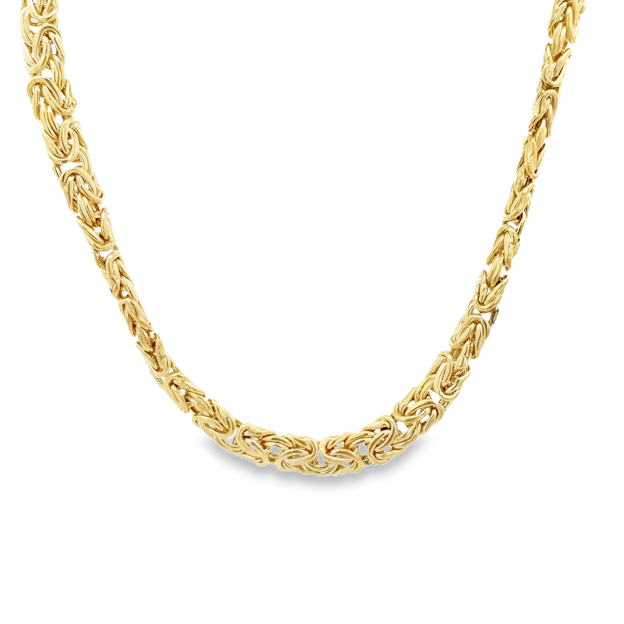 BYZANTINE LINK CHAIN IN 14K YELLOW GOLD