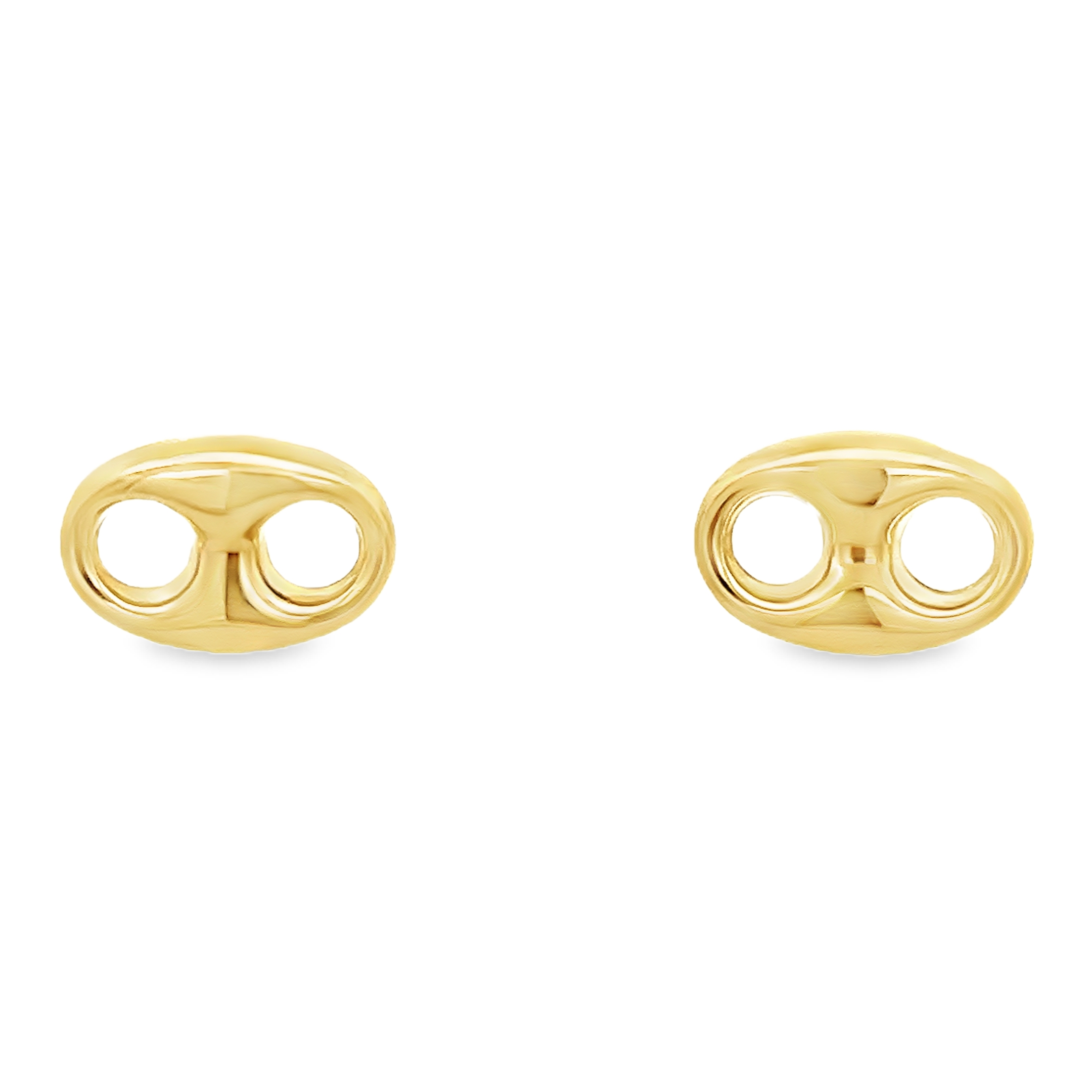 CHUNKY MARINER STUD EARRINGS IN 14K YELLOW GOLD