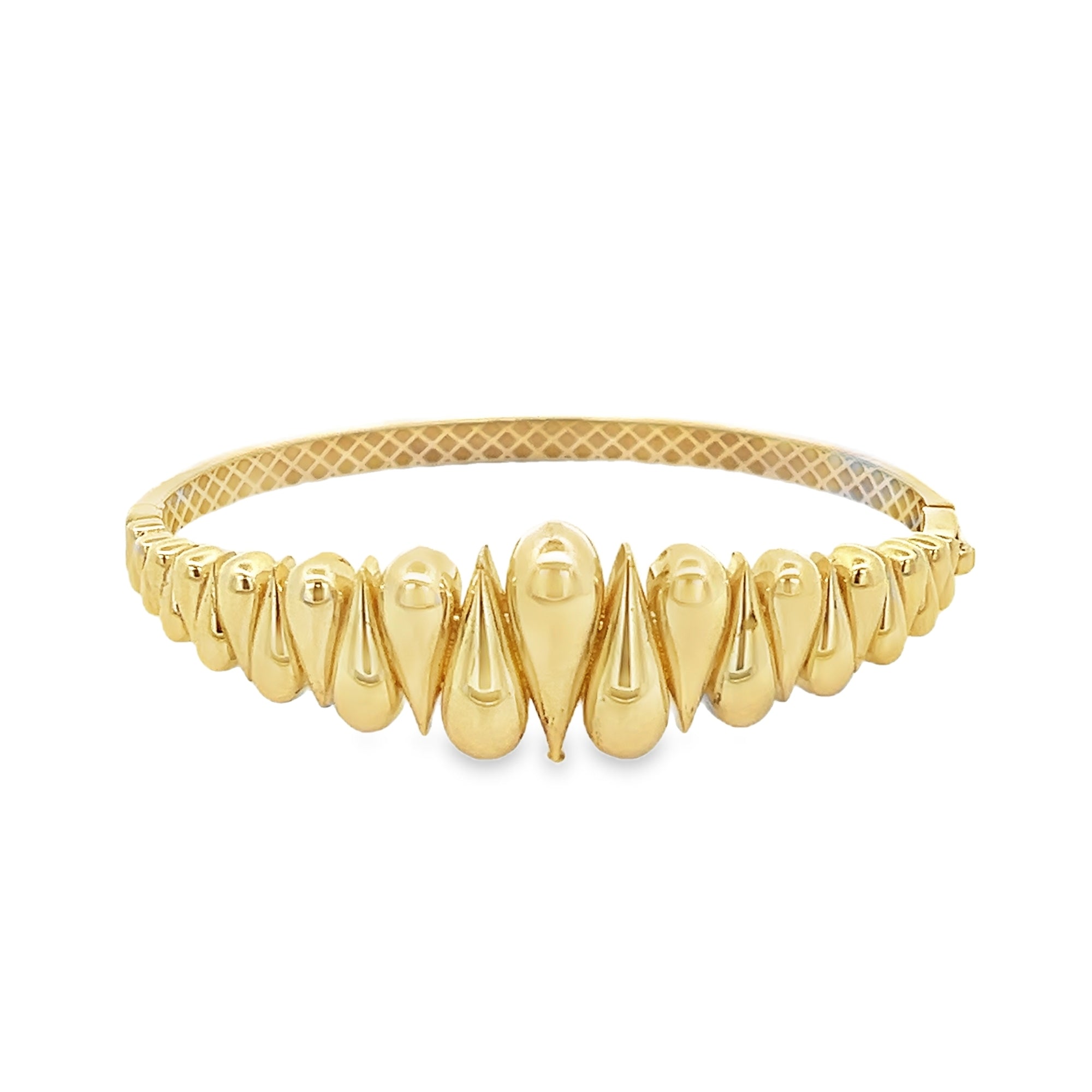 DROP UPWARD BANGLE IN 14K YELLOW GOLD