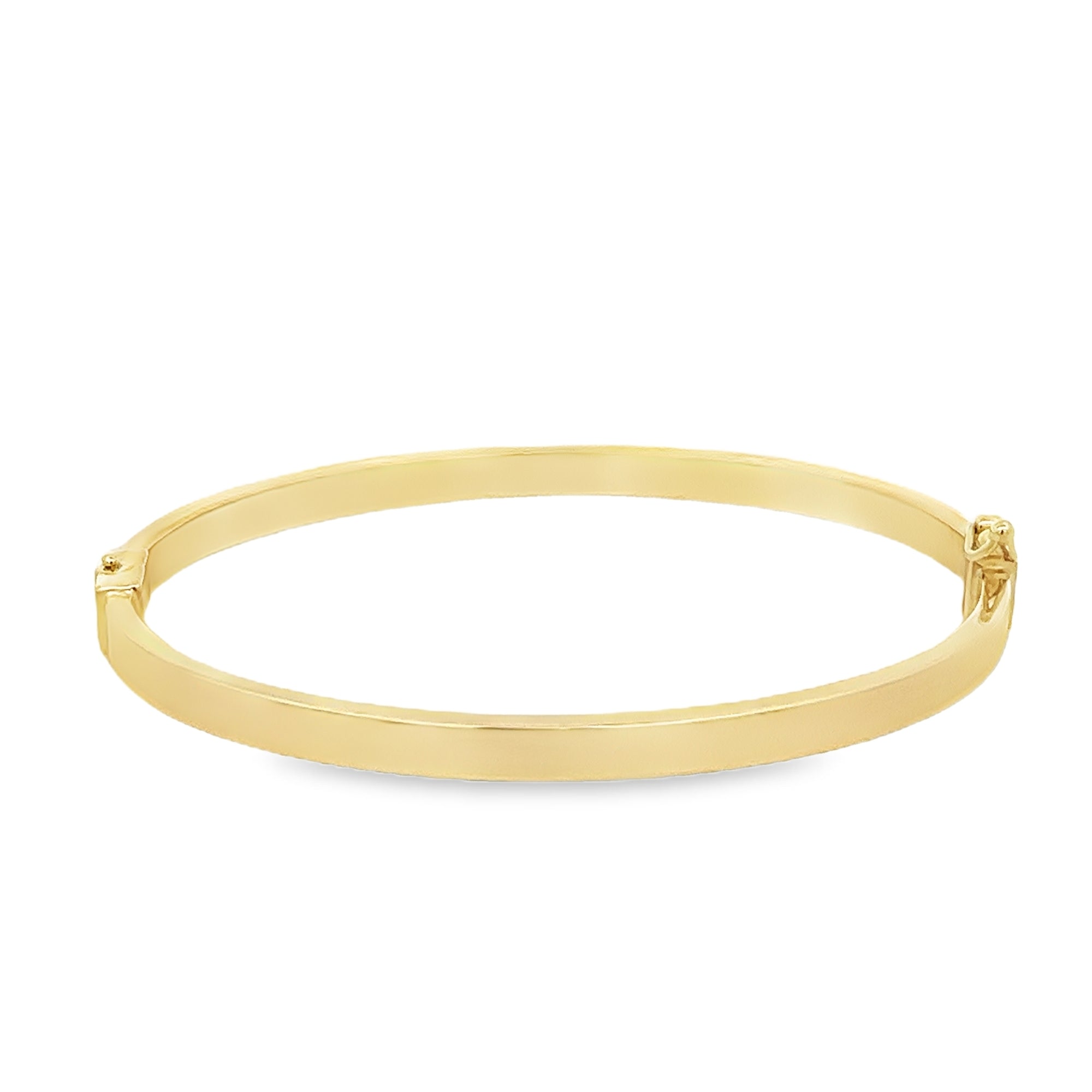 OVAL CLASSIC BANGLE IN 14K YELLOW GOLD