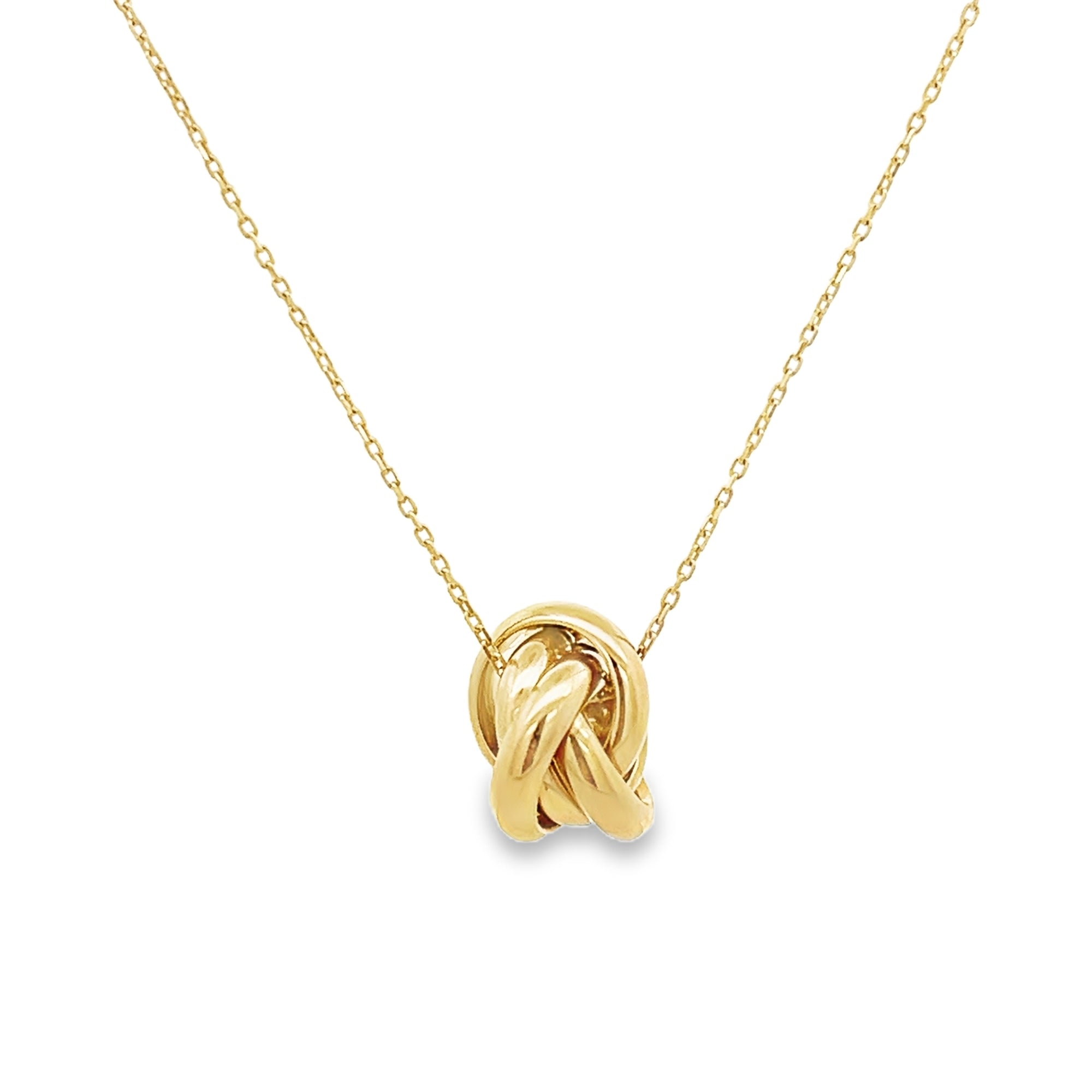 KNOT NECKLACE IN 14K YELLOW GOLD