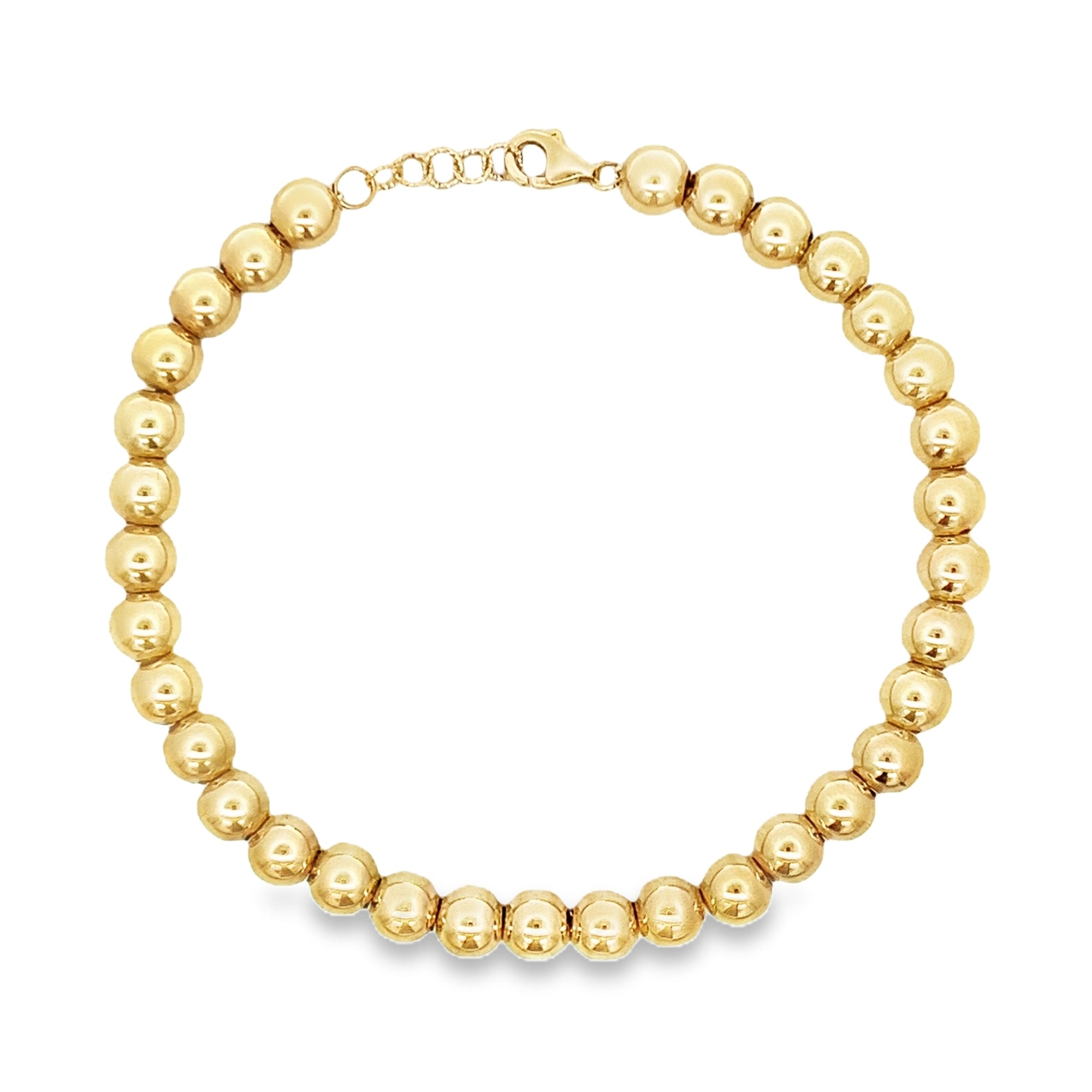 BEADED BRACELET IN 14K YELLOW GOLD