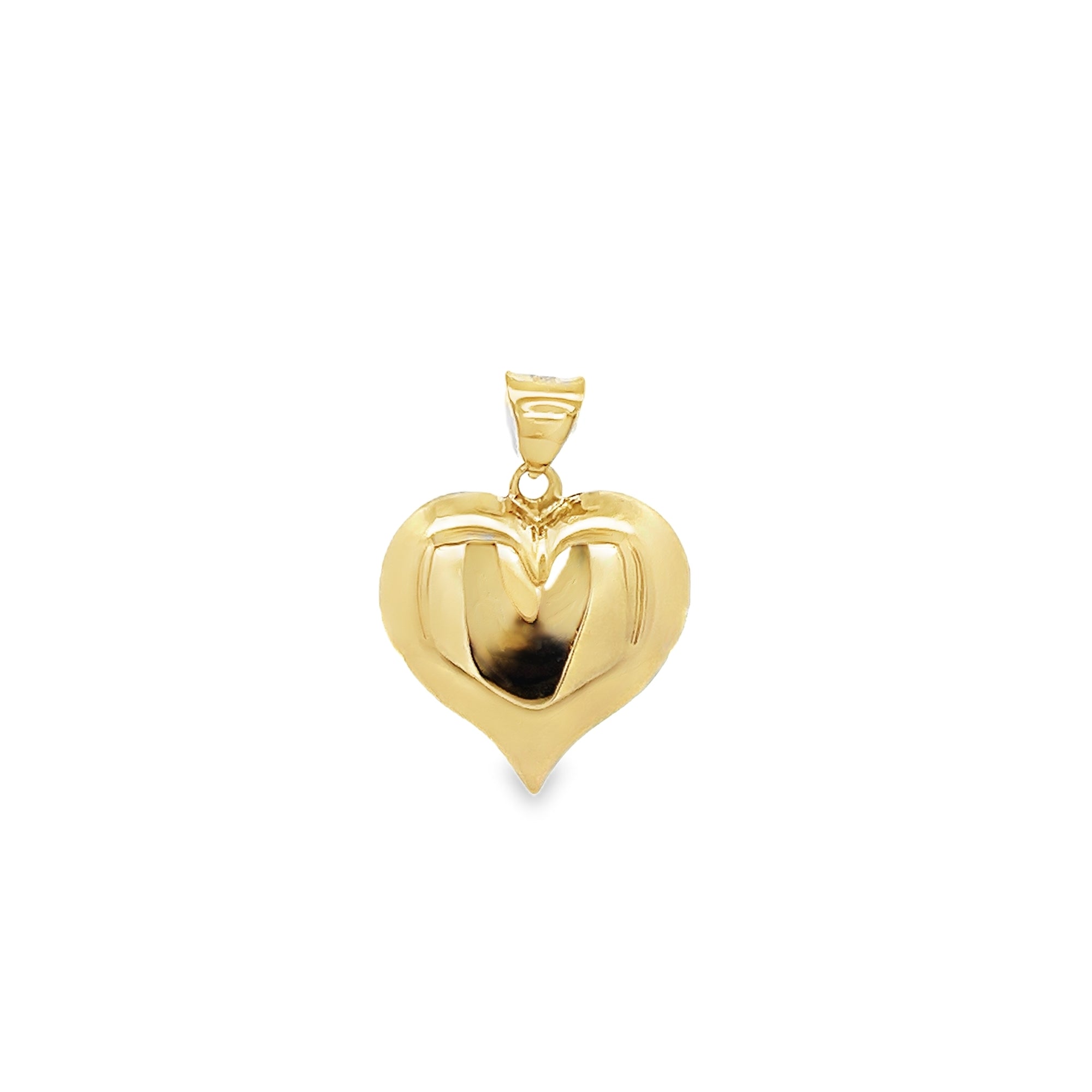 CHARM DE CORAZÓN GRUESO EN ORO AMARILLO DE 14 K