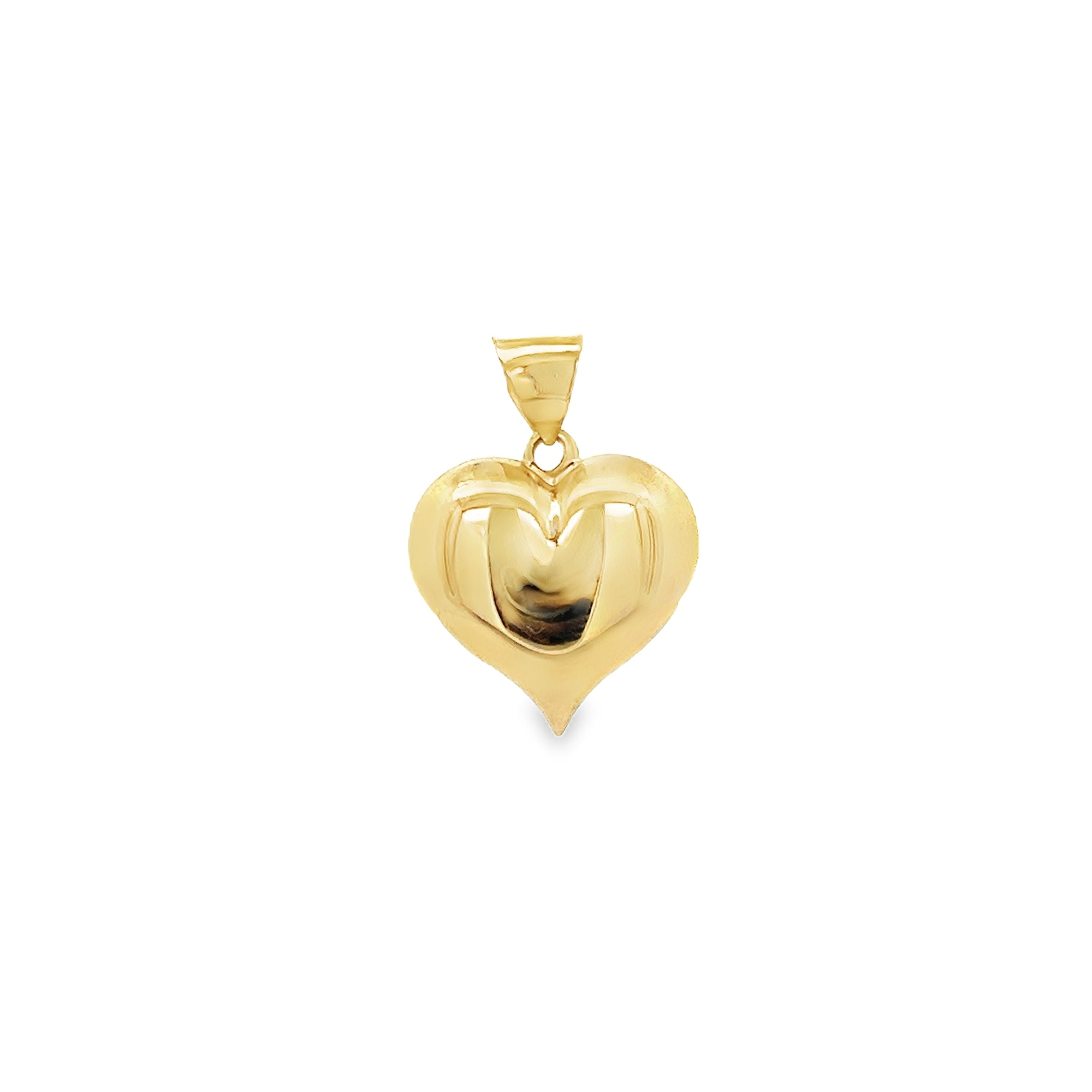 CHUNKY HEART CHARM IN 14K YELLOW GOLD