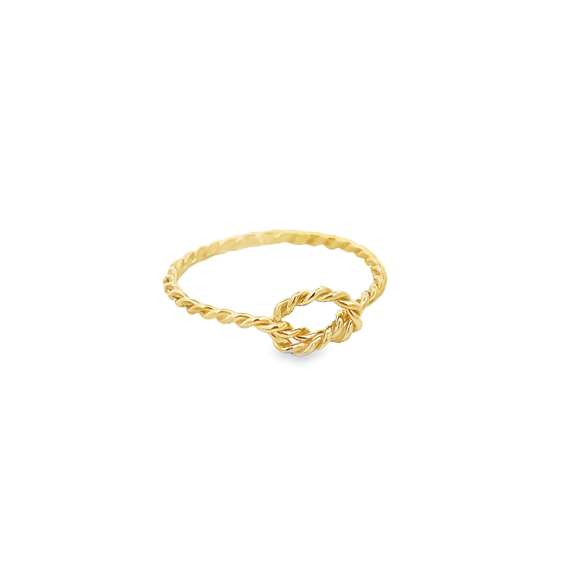 GIRL KNOT RING IN 14K YELLOW GOLD